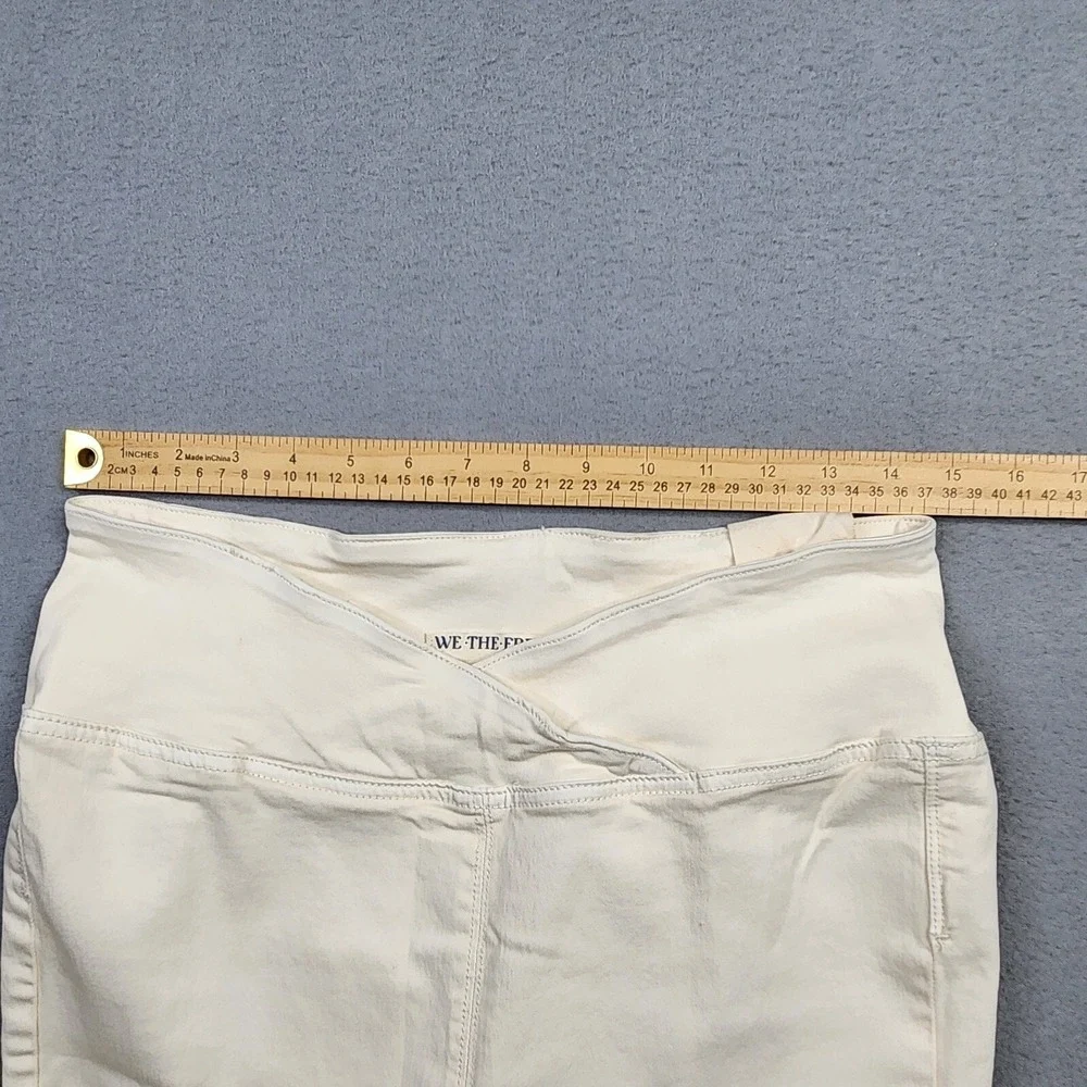 Free People Jeans Venice Beach‎ High Rise Criss Cross Waistband Flare Size 29
